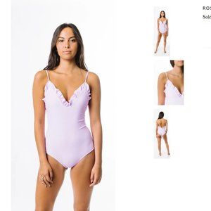 Citrine Swim Rosalyn One Piece (Ribbed Lilac)